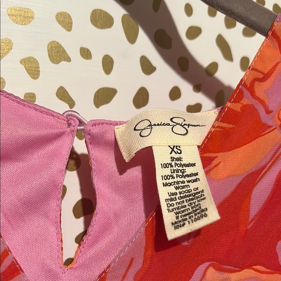 NWT Jessica Simpson Vibrant Floral Long Sleeve Dress - Picture 2 of 4